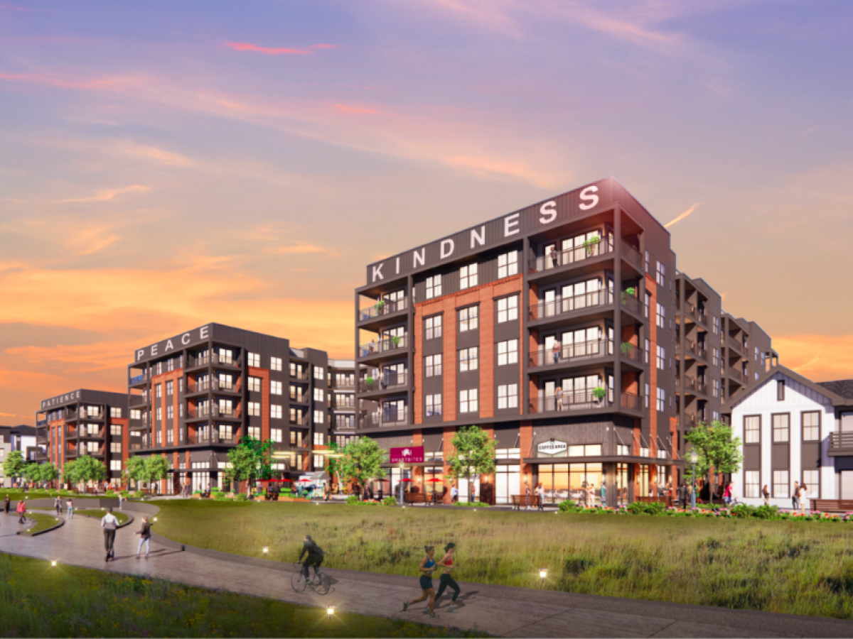 Renderings: Revised, multifaceted project advances near Renderings: Revised, multifaceted project advances near